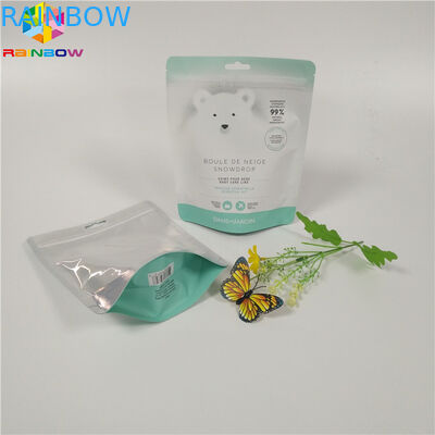 Torby do pakowania w folię peelingującą do ciała Kolorowe drukowane zabezpieczenie przed wilgocią Zip Lock Stand Up Pouch