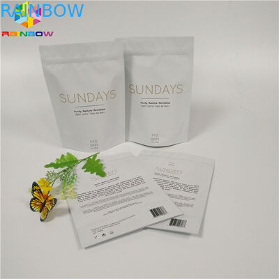 Etui na zamek błyskawiczny Kraft Niestandardowe torby papierowe Opakowania na szorowanie Biodegradowalny dowód wilgoci