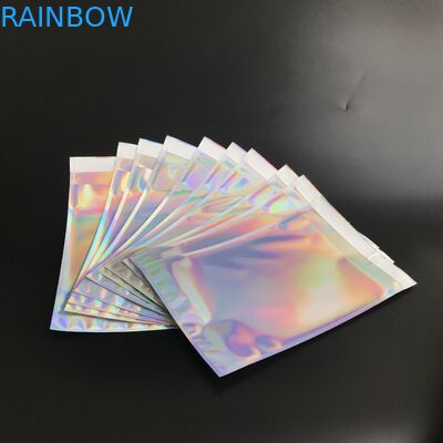 Wodoodporne błyszczące, metalowe torby z folii aluminiowej Holographic Mailer Pac