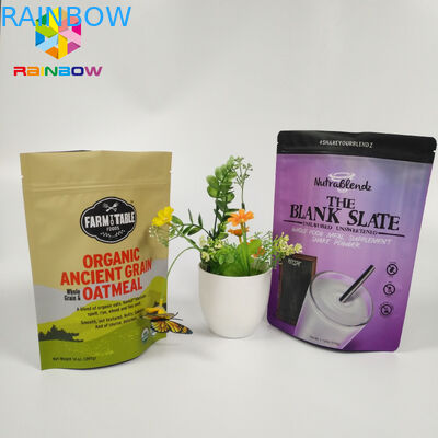 Resealable Snack Bag Packaging Folia aluminiowa Stand Up Doypack Zip Lock Pouch