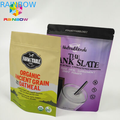 Resealable Snack Bag Packaging Folia aluminiowa Stand Up Doypack Zip Lock Pouch