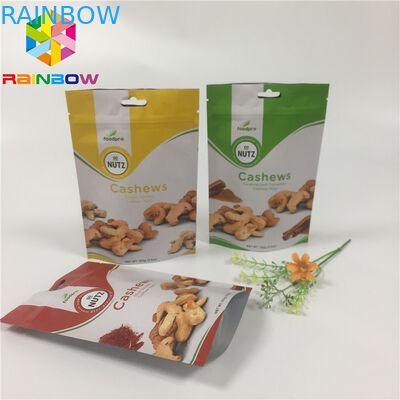 Resealable Snack Bag Packaging Folia aluminiowa Stand Up Doypack Zip Lock Pouch