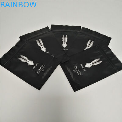 Matowe czarne folie do pakowania żywności Stand Up Coffee Bags Niestandardowe logo z suwakiem