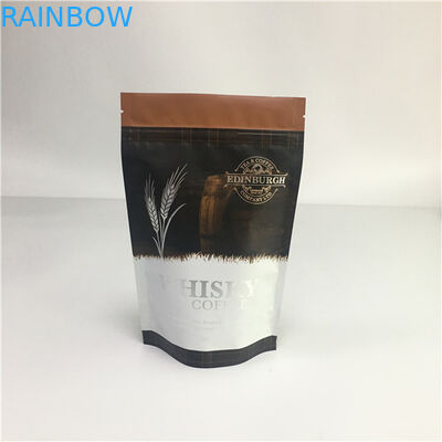 Laminowana folia aluminiowa Ziplock Stand Up Pouches, uszczelnione plastikowe torby z zaworem