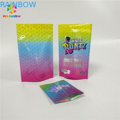 Laminowane materiały Ziplock Doypack z możliwością nadruku na zamówienie Laminowane materiały Runtz Zapachowe opakowanie do pakowania cukierków CBD
