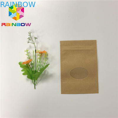 Pokrowiec z trzema bocznymi zamknięciami Kraft Stand Up Zipper do suszonych owoców