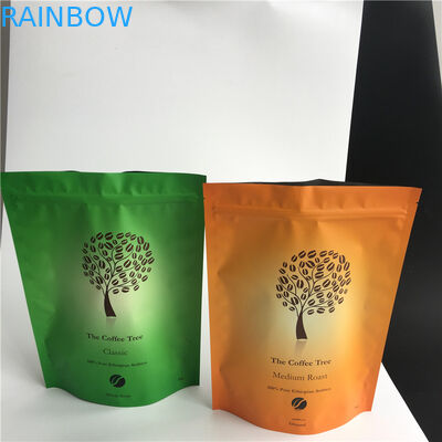 Druk cyfrowy na stojąco Resealable Ziplock Najlepsze torebki na kawę z zaworem 250g 500g 1 kg