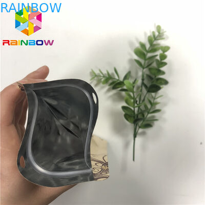 Drukowanie UV Trzy strony Sealed Zipper Craft Torby papierowe do pakowania czekolady