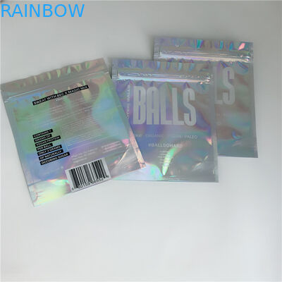 Opakowanie chroniące przed zapachem Hologram CBD Weed Ziplock Opakowanie z tworzywa sztucznego Rozmiar niestandardowy