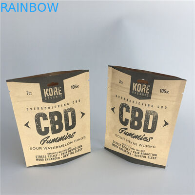 Resealable Opakowania kosmetyczne Folia aluminiowa Papier pakowy Stand Up Pouches