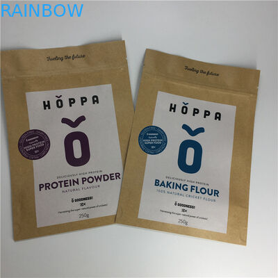 Resealable Opakowania kosmetyczne Folia aluminiowa Papier pakowy Stand Up Pouches