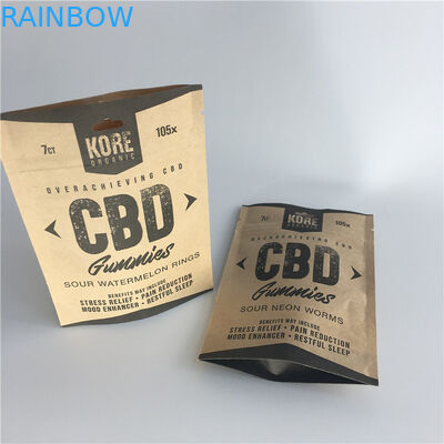 Woreczki Brown Kraft Paperstand Up 120-140 mikronów grubości do przypraw w proszku