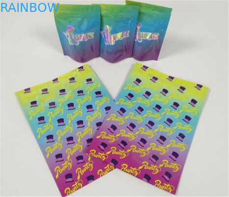 3,5 gramowe plastikowe torebki Opakowanie Etykieta niestandardowa Drukowane pliki CBD Resealable Ziplock