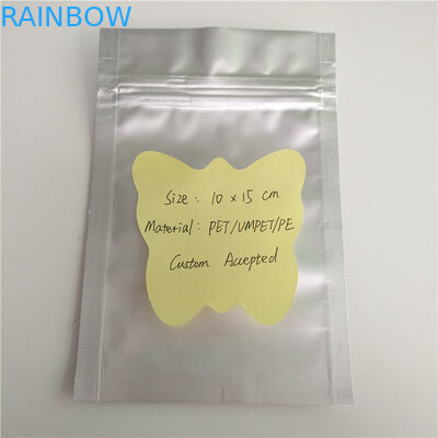 Zwykły kolor srebrny Stand Up Zipper Pouch Torby Niestandardowe opakowanie laminowane