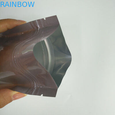 Zwykły kolor srebrny Stand Up Zipper Pouch Torby Niestandardowe opakowanie laminowane