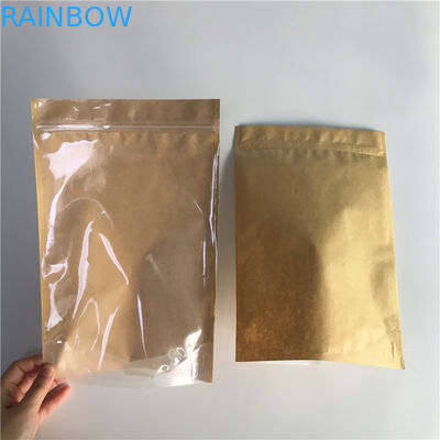 Papier pakowy klasy spożywczej Stand Up Pouch Opakowanie Pull Tab z dobrą szczelnością Zipper