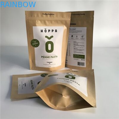 Papier pakowy klasy spożywczej Stand Up Pouch Opakowanie Pull Tab z dobrą szczelnością Zipper