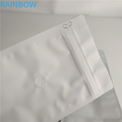 Folia do pakowania z płaskim dnem Opakowanie do żywności Zwykły biały nadruk Z górnym wypełnieniem zaworem powietrza