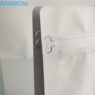 Folia do pakowania z płaskim dnem Opakowanie do żywności Zwykły biały nadruk Z górnym wypełnieniem zaworem powietrza