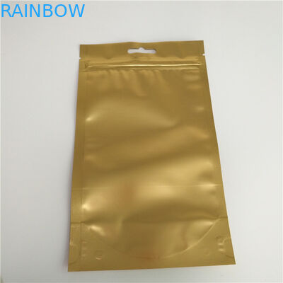 Top Zipper Stand Up Pouch Bags Laminowany materiał z Euro / Round Hanging Hole