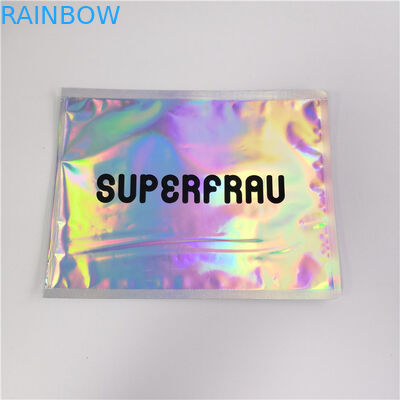 Laserowe holograficzne torby z uchwytem do folii Zip Lock Dostosowane logo do kosmetyków
