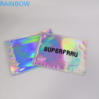 Laserowe holograficzne torby z uchwytem do folii Zip Lock Dostosowane logo do kosmetyków