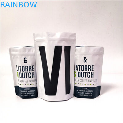 Woreczki z białej kawy matowej Woreczki plastikowe Opakowanie z folii aluminiowej