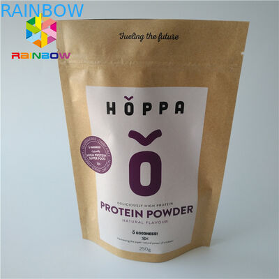 Opakowanie ekologiczne etui z folii spożywczej Logo marki Ziplock z nadrukiem Kraft Craft Paper