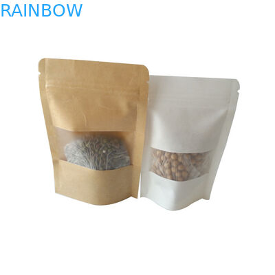 Opakowanie do wielokrotnego użytku Snack Bag Opakowanie niestandardowe Kraft Food Stand Up Pouch Certyfikowane