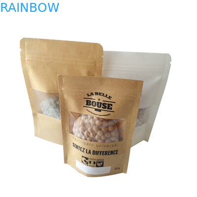 Opakowanie do wielokrotnego użytku Snack Bag Opakowanie niestandardowe Kraft Food Stand Up Pouch Certyfikowane