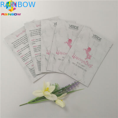 Maska kosmetyczna Torba kosmetyczna Opakowanie z folii aluminiowej Błyszczące wykończenie powierzchni z nadrukiem