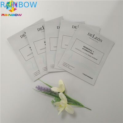 Folia aluminiowa Plastikowa torba do pakowania kosmetyków Opakowanie do twarzy 3 Sides Mask Seal Packet