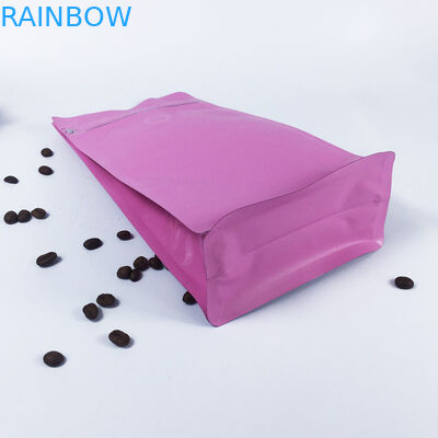 Dostosowane torby pokrowiec z zamkiem błyskawicznym Klin boczny Opakowanie kawy CYMK Kolor