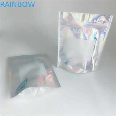Zapachowy liść Ziplock Woreczki stojące Mylar Cygaro Opakowanie Hologram Laser Bag