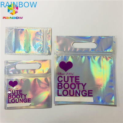 Zipper Plastic Folia kosmetyczna Mylar Folia Hologram Laser Hologram Stand Up