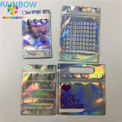 Zipper Plastic Folia kosmetyczna Mylar Folia Hologram Laser Hologram Stand Up
