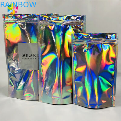 Folia Laminowana torba na opakowania kosmetyczne Laser Custom Hologram Mylar Zipper Lock
