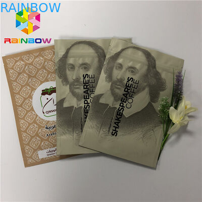 Doypack Resealable Ziplock Woreczki stojące do kawy Opakowania do kawy 50-200 mikronów