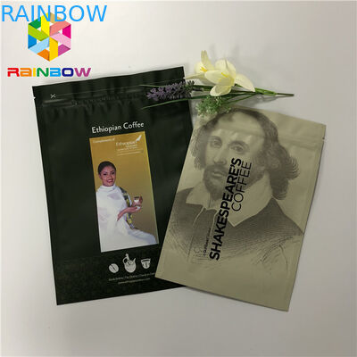 Doypack Resealable Ziplock Woreczki stojące do kawy Opakowania do kawy 50-200 mikronów