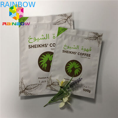 Kraft Paper Resealable Stand Up Pouches Laminowane torby foliowe z folii aluminiowej