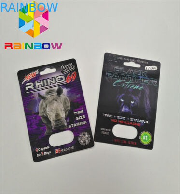Opakowanie typu blister z normalnym rozmiarem Opakowanie z efektem 3D Sex Pill dla mężczyzn