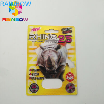 Opakowanie typu blister z normalnym rozmiarem Opakowanie z efektem 3D Sex Pill dla mężczyzn