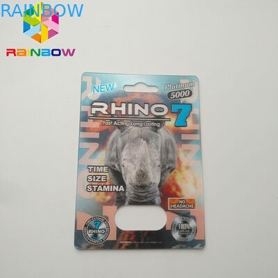 Opakowanie typu blister z normalnym rozmiarem Opakowanie z efektem 3D Sex Pill dla mężczyzn