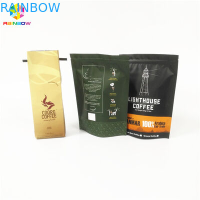 Torebki do herbaty z płaskim dnem Opakowanie do ponownego napełniania Ziplock do proszku białkowego / kawowego