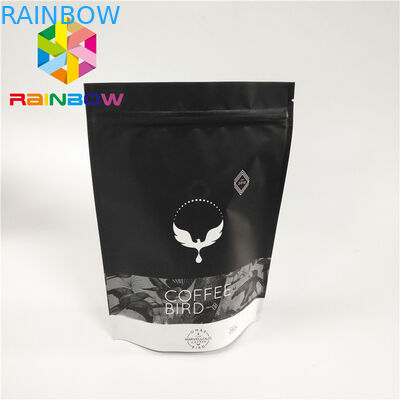 Woreczki z tworzywa sztucznego do druku cyfrowego Opakowanie Matowe wykończone Zablokuj zamek błyskawiczny z zaworem