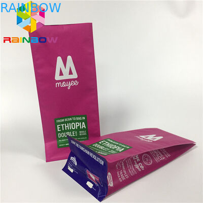 Opakowanie z folii aluminiowej, Stand Up Coffee Bags Flat Bottom With Valve