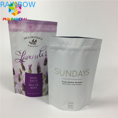 Matowe folie aluminiowe laminowane Stand Up Zipper Pouch Torby do suchej żywności