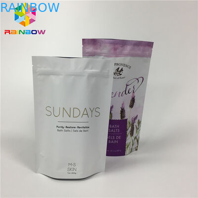 Matowe folie aluminiowe laminowane Stand Up Zipper Pouch Torby do suchej żywności