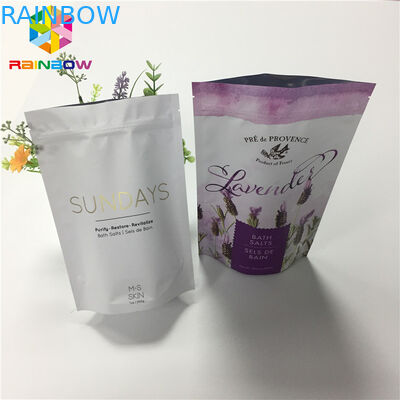 Matowe folie aluminiowe laminowane Stand Up Zipper Pouch Torby do suchej żywności