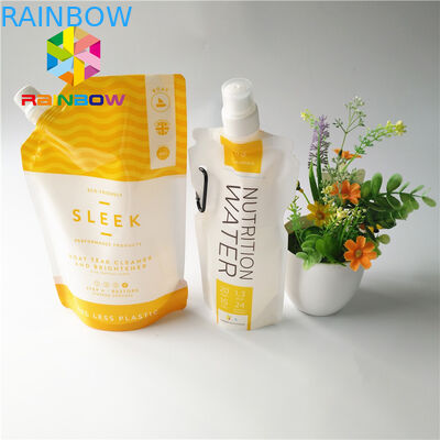 5oz / 7oz Plastikowa wylewka Etui Opakowanie Przezroczysta torba energetyczna Recykling